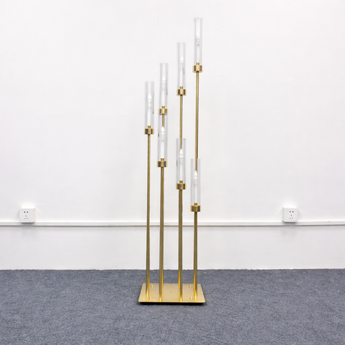 Aurora Gold Rod Candle Centerpiece