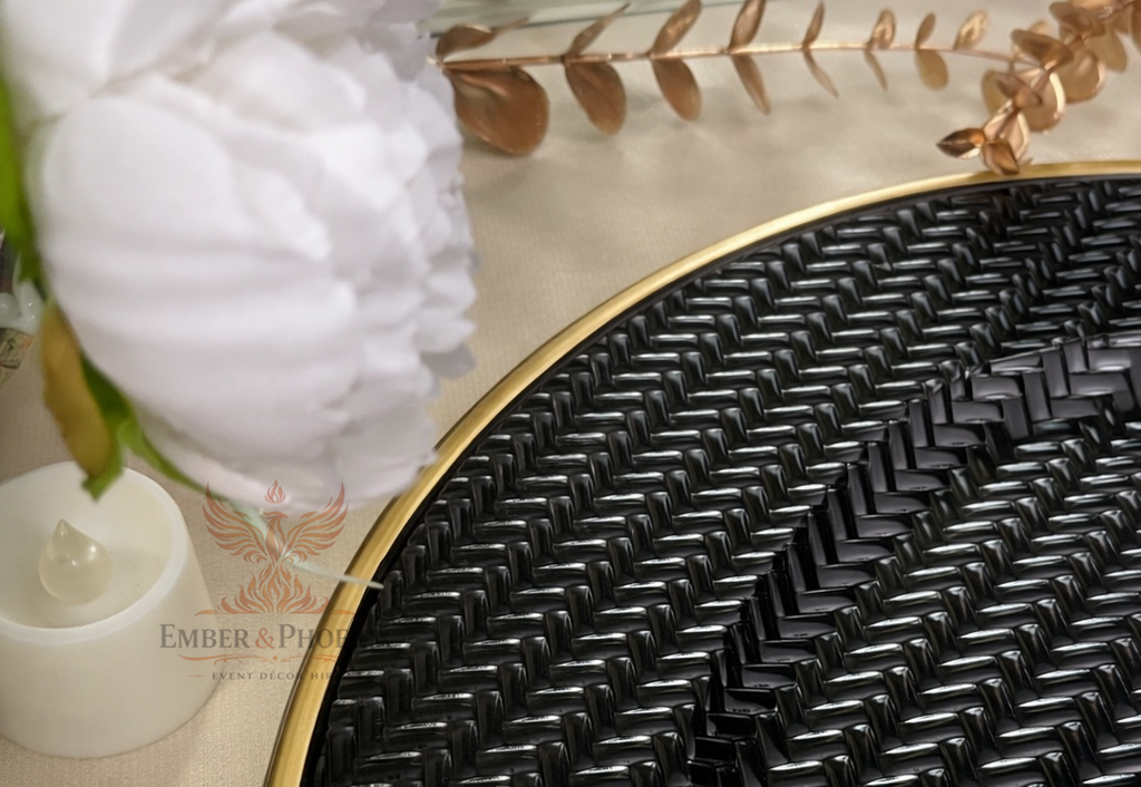 Noir Weave Charger Plate