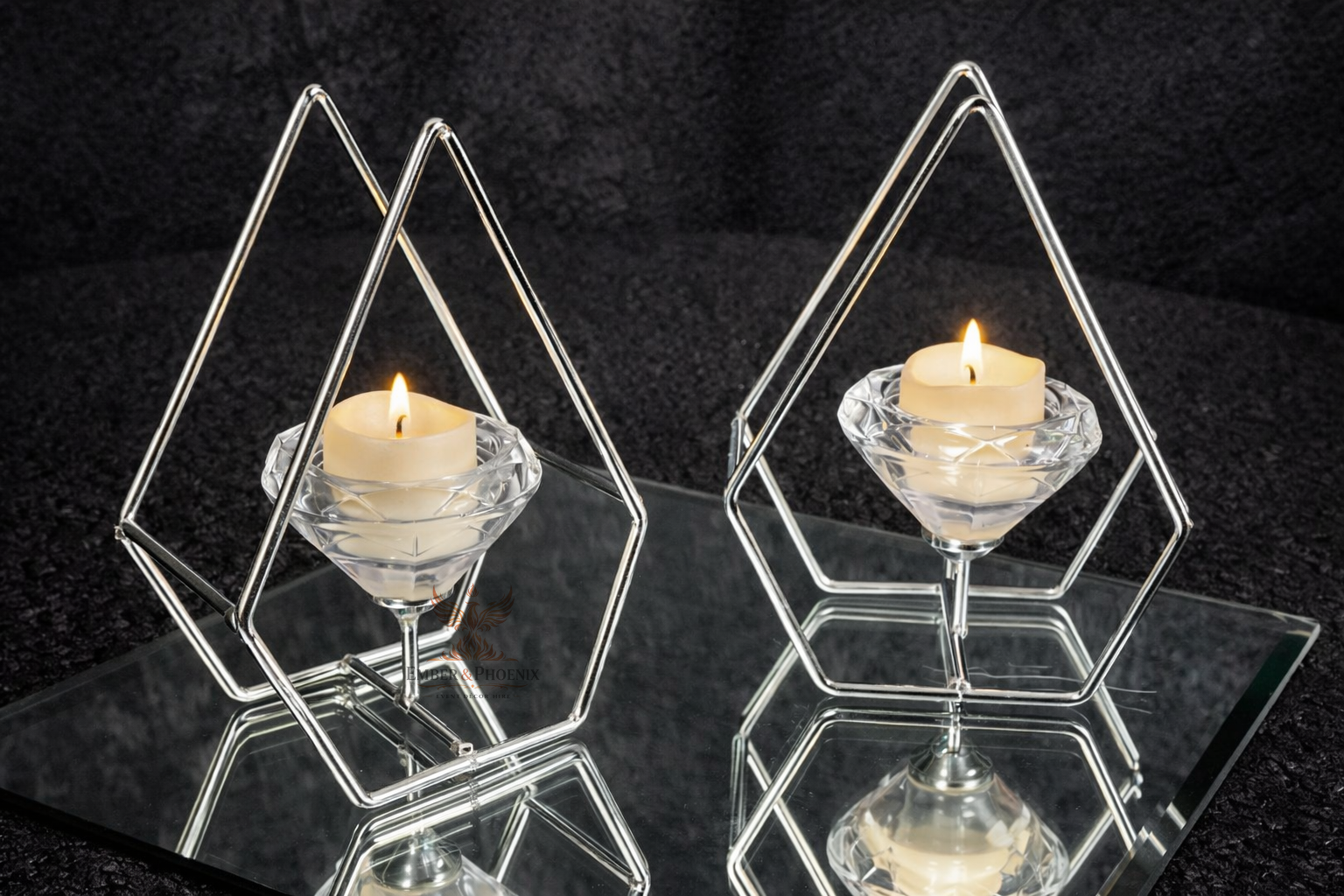 Facet Frame Candle Holder