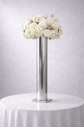 Elysian Chrome Cylinder Floral Centrepiece