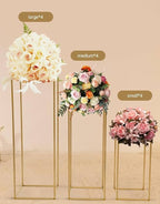 Gilded Column Floral Riser Centerpiece