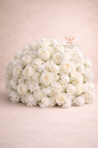 Pure White Floral Sphere