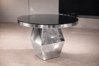 Aureum Facet Glass Cake Table