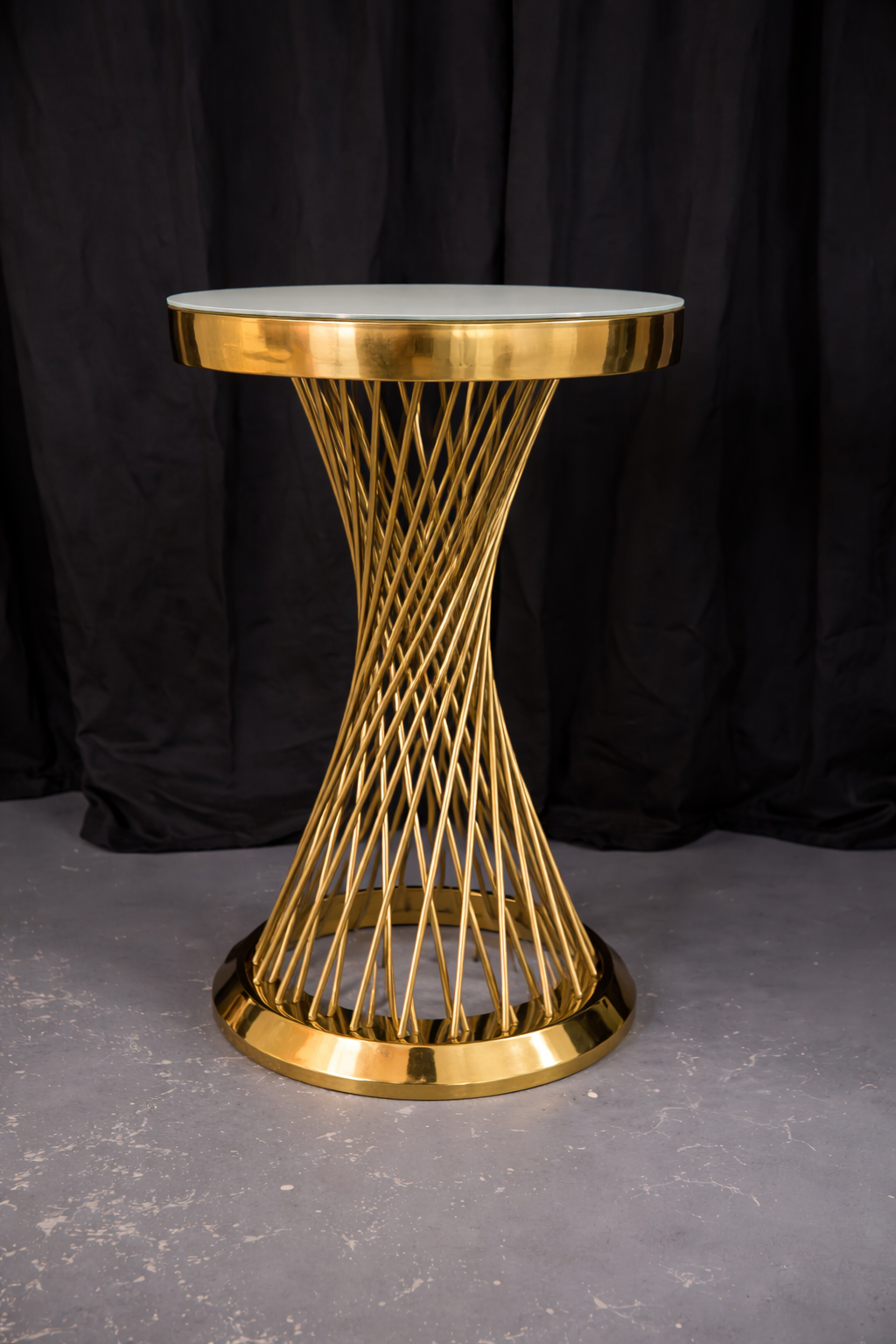 Gilded Helix Cake Stand