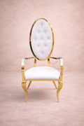 Crest Oval Gold Chair