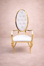 Crest Oval Gold Chair