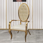 Crest Oval Gold Chair