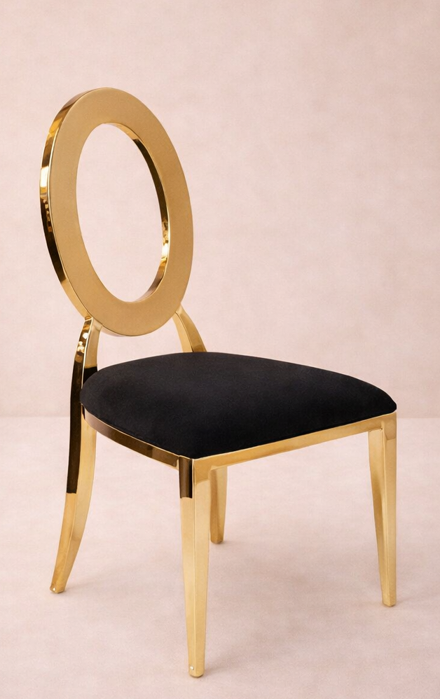 Regalia Oval Gold Back Chair