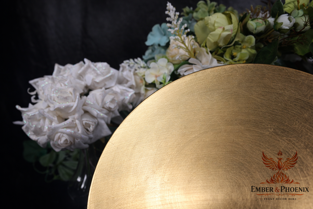 Brushed Gold Charger Plate