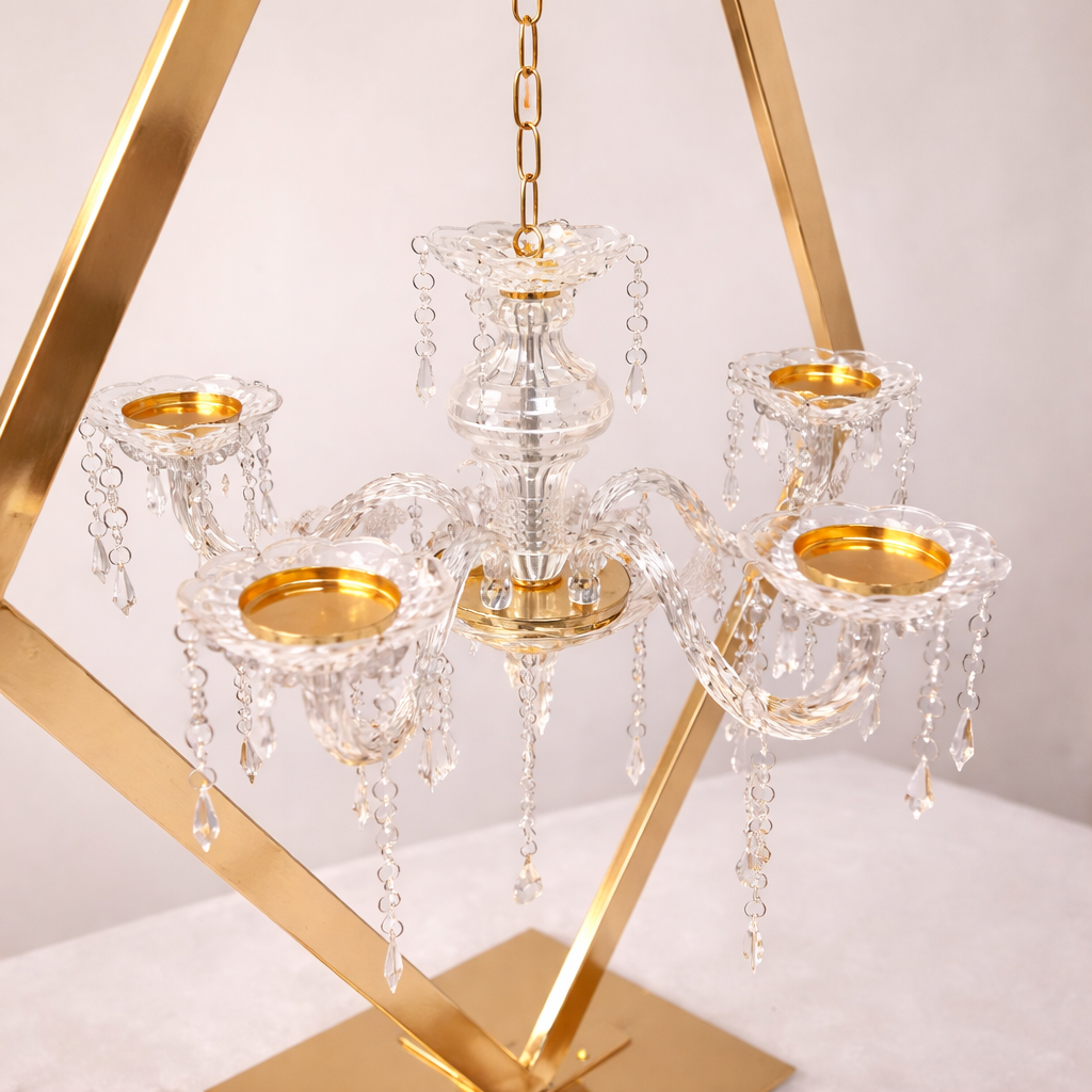 Lumière Diamond Chandelier Centerpiece