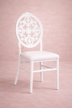 Ivory Rosette Dining Chair