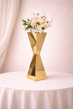 Faceted Prism Floral Pedestal Centerpiece