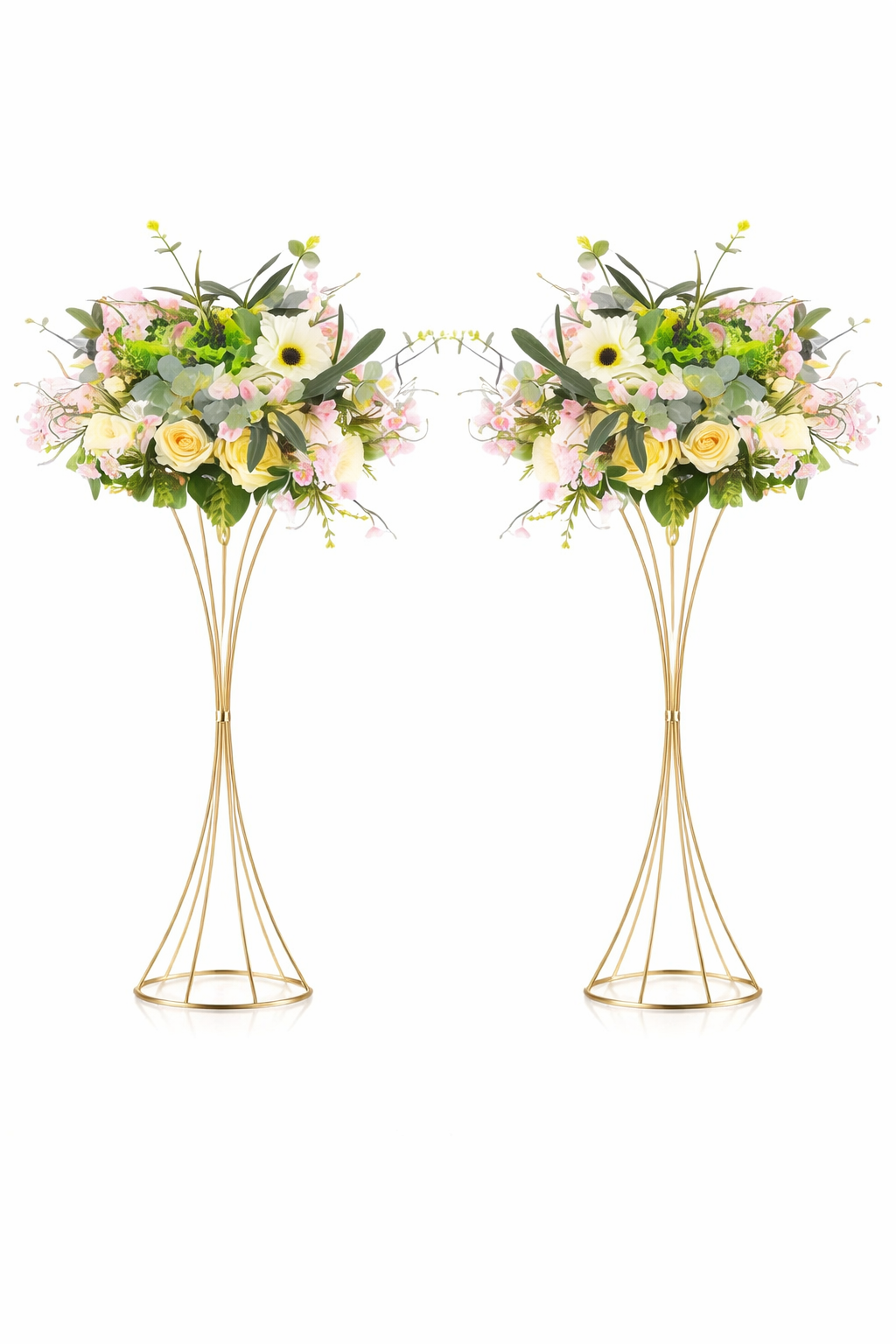 Gilded Stem Floral Centerpiece