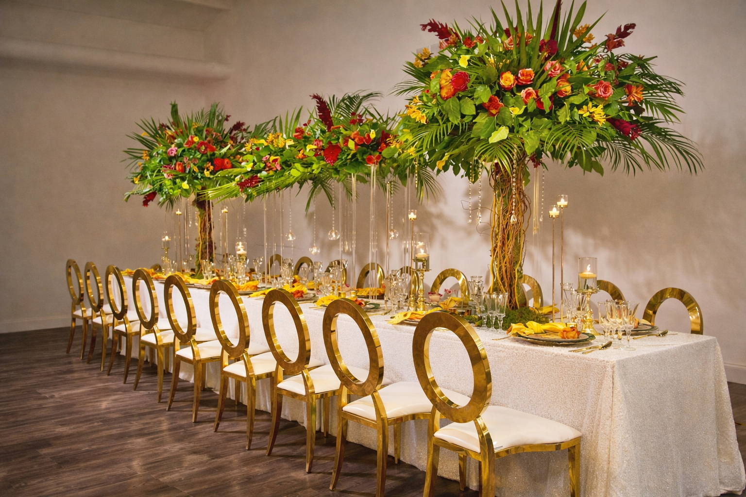 Regalia Oval Gold Back Chair