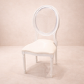 Ivory Medallion Louis Chair
