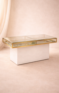 Rectangular Glass Display Table