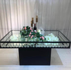 Rectangular Glass Display Table