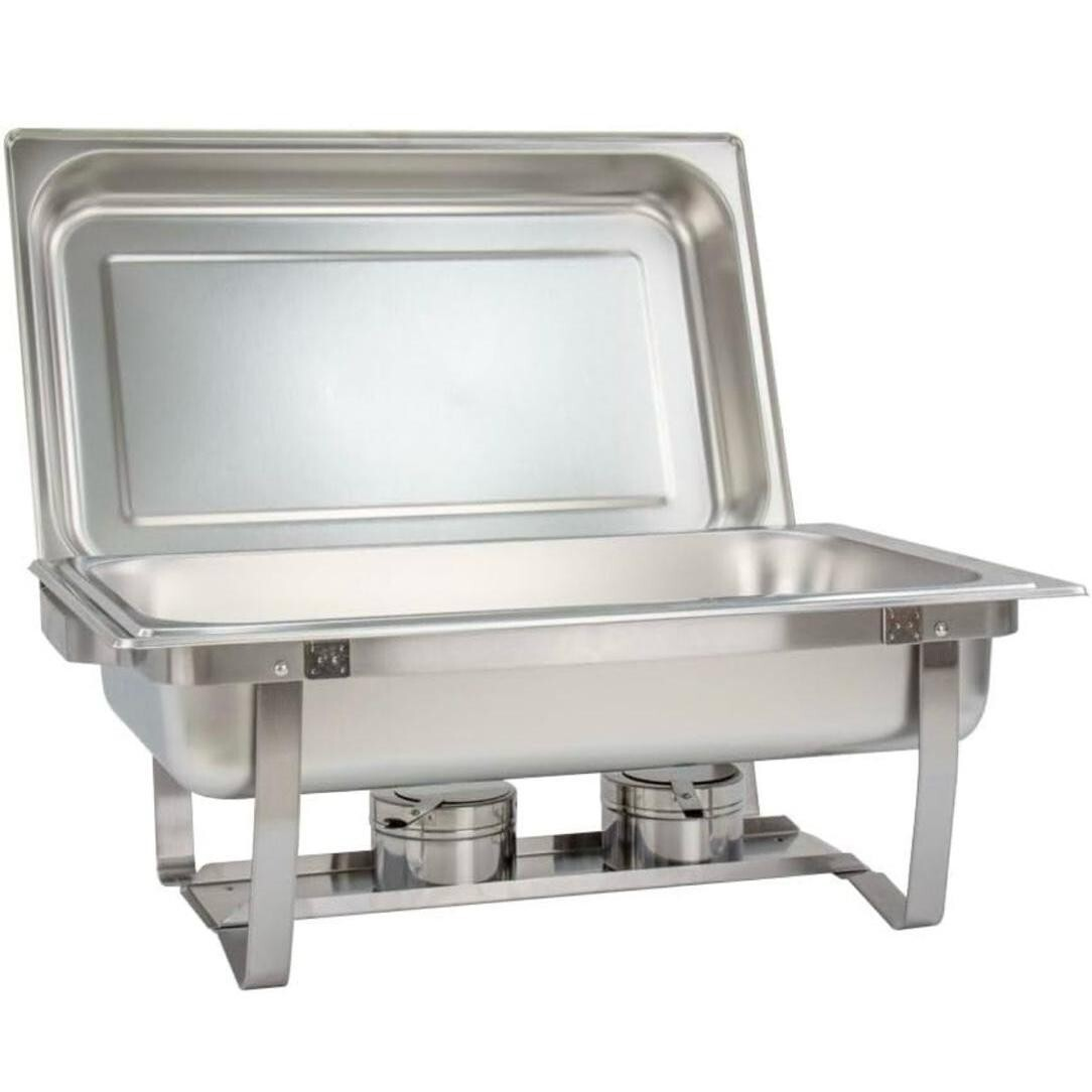 Silver Roll-Top Buffet Server
