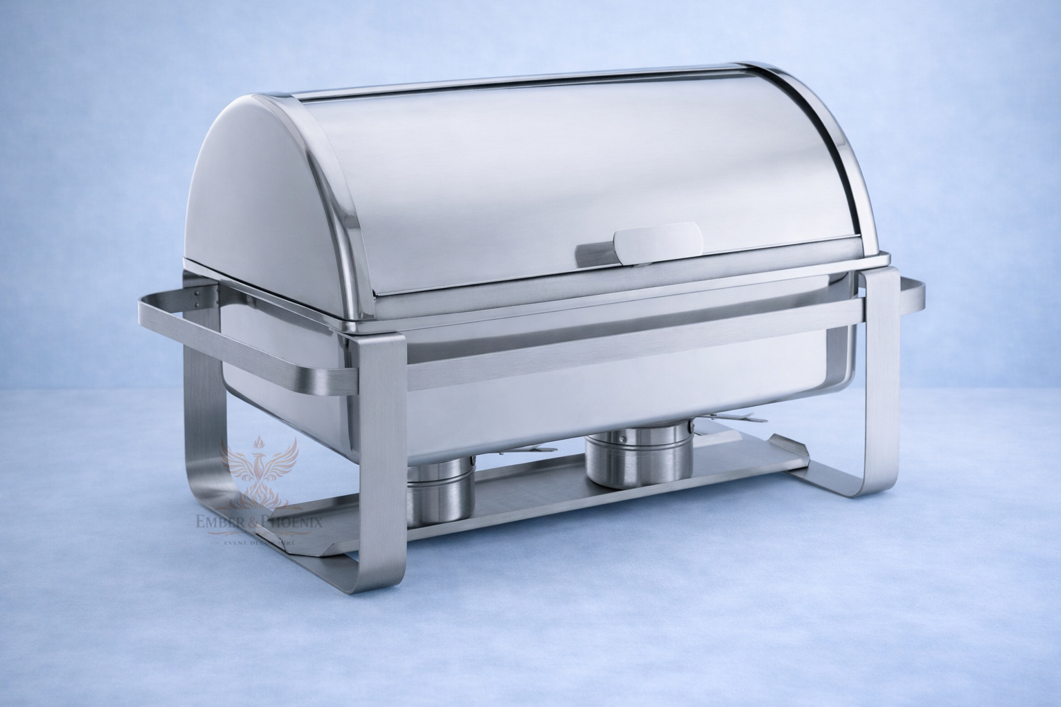 Silver Roll-Top Buffet Server