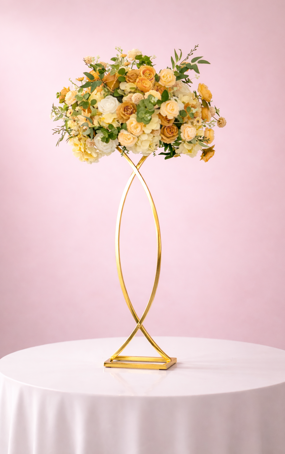 Aurelia Loop Floral Stand Centerpiece